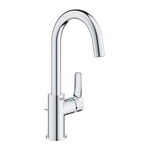 Baterie lavoar Grohe Eurosmart L, 3/8'', pivotanta, monocomanda, ventil cu tija, crom - 23537003, Grohe