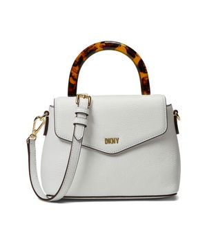Genti Femei DKNY Frankie Top-Handle Crossbody Optic White, DKNY