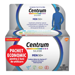 Centrum Silver 50+ pentru barbati, 60 comprimate, Gsk, HALEON