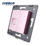 Priza internet Livolo, Roz, C7-1C-17