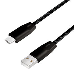 Cablu de date Logilink CU0157, USB 2.0 - USB-C, 1m, Black Cablu de date Logilink CU0157, USB 2.0 - USB-C, 1m, Black