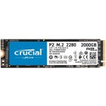 Crucial SSD Crucial P2 2000GB 3D NAND NVMe PCIe M.2 SSD, EAN: 649528902320, CRUCIAL