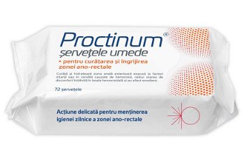 Proctinum servetele umede pentru igiena ano-rectala, 72 bucati, Zdrovit