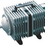 Pompa de aer electromagnetica pentru acvariu, 70L/min, inox, 25W, ACO-208/ACO-308/ACO-318, cu adaptor EU
