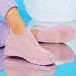 Pantofi Sport, culoare Roz, material Textil - cod: P9588, 