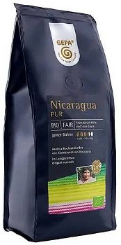 Cafea boabe Nicaragua Pur, eco-bio, 250 g, Fairtrade - Gepa, GEPA - THE FAIR TRADE COMPANY