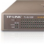 Switch 24 porturi 10/100 TP-LINK TL-SL1226, carcasa metalica, rack 19" 1U - doua porturi 10/100/1000, TP-LINK