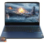 Laptop Gaming Lenovo IdeaPad 3 15ARH05 cu procesor AMD Ryzen 5 4600H pana la 4.00 GHz, 15.6", Full HD, 8GB, 512GB SSD, NVIDIA GeForce GTX 1650 Ti 4GB, No OS, Chameleon Blue