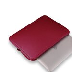 Husa laptop 14 inch rezistenta la stropire din neopren, Rosu, OEM