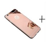 Pachet husa Elegance Luxury Tip Oglinda Rose-Gold pentru Apple iPhone 7 cu folie de sticla gratis !, MyStyle