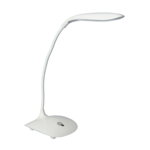 Lampa de birou, plastic, alb, inaltime 44 cm, Mathaus