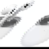 Casti wireless EVO Buds 2 TWS Air 6 Pro, Bluetooth 5.0 + EDR, USB-C, Alb, NYTRO