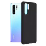 Husa Cu Grad Ridicat de Protectie pentru Huawei P30 Pro/P30 Pro New Edition, Elite Content, B3155, Siliciu, Intense Darkness