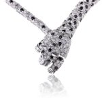 Colier Borealy Simulated Diamonds Leopard, 