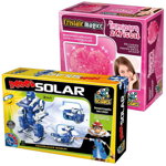 Set educativ 2-în-1: Robot Solar + Set creare inimioara de cristal EduScience, 
