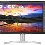 Monitor IPS LED LG 31.5inch 32UN650P-W, UHD (3840 x 2160), HDMI, DisplayPort, AMD FreeSync, Boxe (Alb), LG