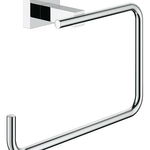 Inel prosop Grohe Essentials Cube 40510001, Fixare perete ascunsa, Argintiu, Grohe