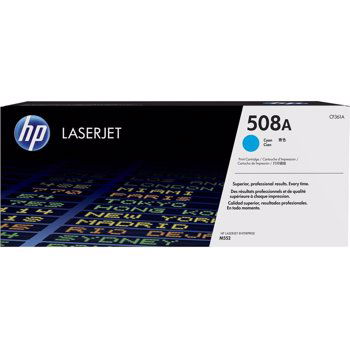 HP Toner 508X cyan, 9500 pag, LaserJet M552dn, M553dn,n,x, M577c,dn,f