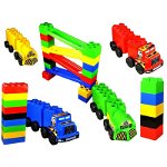 Set de constructie gigant Car Race, Super Plastic Toys