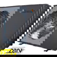 Pompă de căldură aer-apă pentru încălzire și răcire FORNELLO ECO Green 12 kW, alimentare monofazată + inverter R32 ERP A+++ și compresor rotativ Panasonic