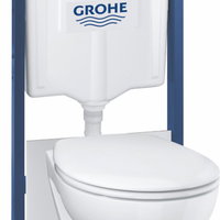 Set WC Grohe Solido 39419000, suspendat, WC Grohe Bau, clapeta crom, SoftClose, alb, Grohe