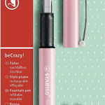 Stilou - beCrazy! - beYou!, pastel roz, M, 0.5mm, cu rezerve | Stabilo, Stabilo