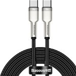 Cablu Baseus Cafule Series Metal USB-C la USB-C, 100W, 2m