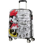 Troler AMERICAN TOURISTER Spinner Wavebreaker Disney Minnie Comics, 55 cm, alb