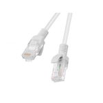 Cablu ecranat FTP, Lanberg 42795, cat.5e, mufat 2xRJ45, lungime 30m, AWG 26, 100 MHz, de legatura retea, ethernet, alb