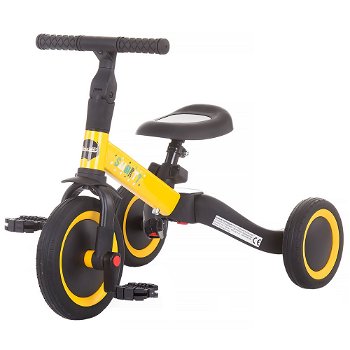 Tricicleta si bicicleta Chipolino Smarty 2 in 1 yellow, Chipolino