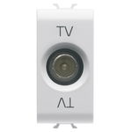 Priza TV directa tata Chorus GW10361-1BL, modulara - 1 m, alba