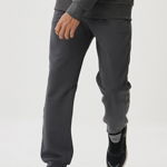 AC&Co, Pantaloni sport cu benzi laterale contrastante, Gri antracit, S