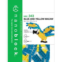 Bandai Nanoblock Animal Perroquet Bleu Et Jaune Building Block (nbc343), Bandai Namco