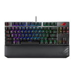 Tastatura gaming ASUS ROG Strix Scope TKL Deluxe Cherry MX Red argintie iluminare RGB