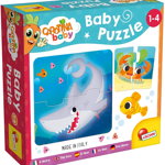 Puzzle baby, Lisciani, Animalute din mare, 24 piese, Lisciani
