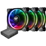 Ventilator Thermaltake Riing Plus 12 RGB Radiator TT Premium Edition set 3 ventilatoare iluminare RGB