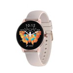 Smartwatch IMILAB W11, Display TFT LCD 1.09inch, Bluetooth, 128MB, Bratara Silicon, Rezistent la apa IP68, Android/iOS (Roz) 