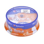 DVD-R 4.7GB 16x printable 25buc, Verbatim