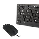 Kit tastatura si mouse gaming Esperanza Rialto, USB 2.0, iluminare led, 30 mA, 1000dpi, 43,8 x 14,5 x 23cm, negru, Esperanza