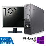 Pachet Calculator Fujitsu Esprimo E500 Desktop, Intel Core i7-2600 3.40GHz, 4GB DDR3, 320GB SATA, DVD-ROM + Monitor 19 Inch + Windows 10 Pro