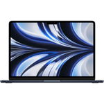 13.6'' MacBook Air 13 with Liquid Retina, M2 chip (8-core CPU), 8GB, 512GB SSD, M2 10-core GPU, macOS Monterey, Midnight, RO keyboard, 2022, Apple