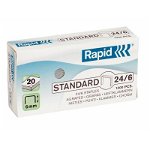 Capse Rapid Standard, 24/6, 2-20 coli, 1000 buc/cutie
