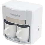 Espressor cafea TCA-202 compatibila cu cafea macinata, 600 ml, Alb, Techwood