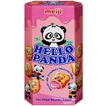 Meiji Hello Panda (ASIA) Strawberry - biscuiți cu aromă de căpșuni 50g, Meiji