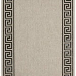 Covor Zara, Decorino, 60x110 cm, polipropilena, gri/negru, Decorino