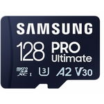 Card de memorie Samsung PRO Ultimate MB-MY128SB/WW, microSDXC, UHS-I U3, V30, A2 + Adaptor USB, SAMSUNG