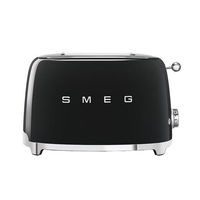 Prajitor de paine Smeg TSF01BLEU, 950 W, 2 felii, 6 Trepte pentru rumenire (Negru/Argintiu), Smeg Prajitor de paine Smeg TSF01BLEU, 950 W, 2 felii, 6 Trepte pentru rumenire (Negru/Argintiu), Smeg