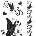 Tatuaj temporar -love butterflies- 17x10cm, 