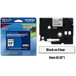 Etichete laminate Brother TZE121 Black on Clear, 9mm, Brother