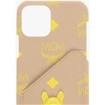 MCM Printed Iphone 12/12 Pro Case With Pocket Beige